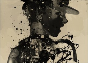 Sklenený obraz - Jazz woman (70x50 cm)