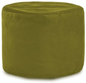 Plyšová taburetka Cilindro zelená