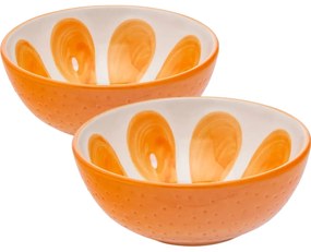 Altom Sada keramických misek Tropicana pomeranč12,5 cm, 2 ks