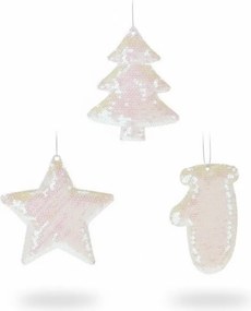 Set trblietavých ozdôb – ružové 10 cm