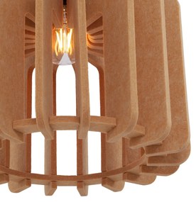 Retro závesná lampa čierna s oranžovou 3-svetlá - Felt