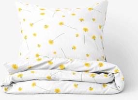 Goldea bavlnené posteľné obliečky - púpavy 140 x 200 a 70 x 90 cm