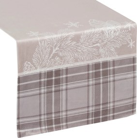 VIANOČNÝ BEHÚŇ NA STÔL HOLLY 40X140 CM VZOROVANÁ