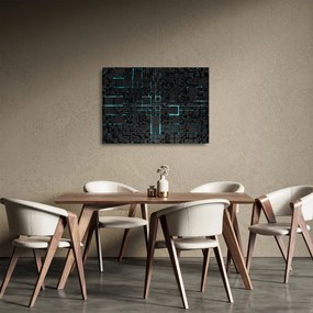 Sklenený obraz - Technologické rozhranie (70x50 cm)
