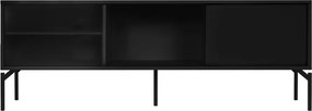 Čierny TV stolík 160x60x42 cm Met – noo.ma