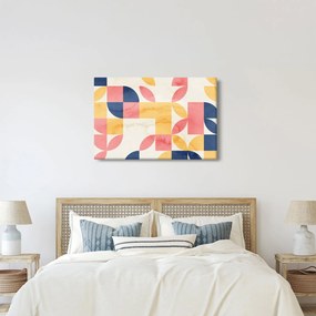 Obraz - Abstrakcia s retro vzormi (90x60 cm)