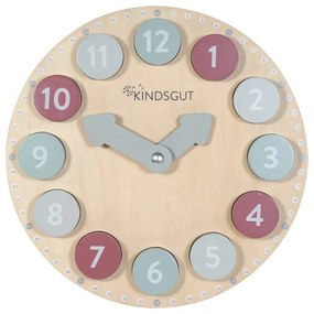 Drevené vkladacie puzzle Clock – Kindsgut