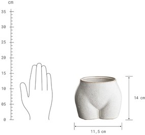 BOTTY Kvetináč 10 cm - béžová