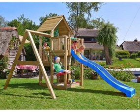 Ihrisko Jungle Cubby so šmykľavkou a modulom 1-Swing Frame 2.0