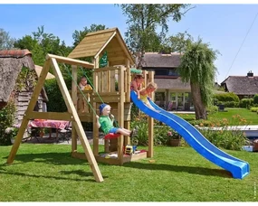 Ihrisko Jungle Cubby so šmykľavkou a modulom 1-Swing Frame 2.0