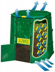 Kompostér 890l plast Dekorhome