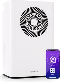 Klarstein CircleDry Smart 12 L odvlhčovač, 12 L/deň, 260 W, 25-30m², WiFi, časovač, filter