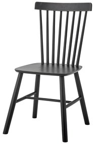 Čierna jedálenská stolička z kaučukového dreva Mill – Bloomingville