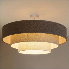 Brilagi - Prisadený luster LUNETA 3xE27/60W/230V pr. 80 cm sivá/krémová/biela
