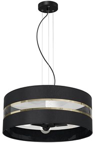 Luster na lanku ULTIMO 3xE27/60W/230V čierna