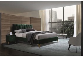 Manželská posteľ 160x200 cm Marnie (zelená). Vlastná spoľahlivá doprava až k Vám domov. 1050518