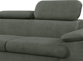 Rohová sedacia súprava Scala, olivovo zelená látka, ľavý roh