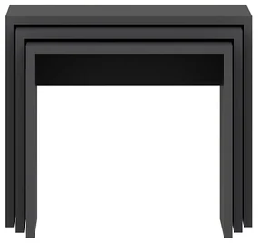 Skladací stôl Alya Anthracite, 3 ks