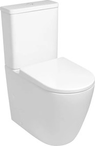 Sapho Sapho, TURKU kombi WC, Vortex Rimless, spodný/zadný odpad, biela, PC104V
