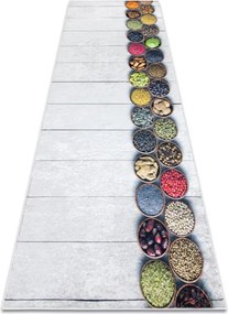 Protišmykový koberec / behúň ANDRE 33200 strieborný / béžový