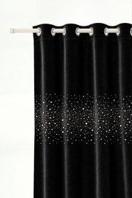 Záves SHINY čierny 140x250 cm
