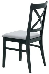Jedálenská stolička krížová čierna ZAYDEN
