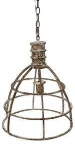 Béžová antik závesná lampa Hillo - Ø 39*47 cm E27/max 1*40W