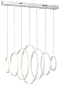 Závesné LED svietidlo Pixels, 7x LED 96w, 4000k, w