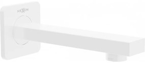 Mexen CUBE, podomietkové vaňové rameno 16cm, biela, 79370-20