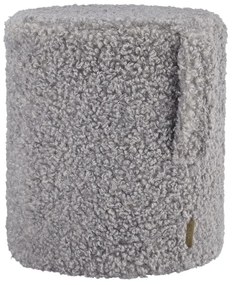 Sivý taburet z textílie buklé Teddy – Blomus