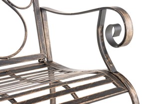 Kovová stolička Punjab s područkami - Bronzová