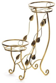 HowHomely Stojan na kvety 70x50 cm zlatá 10-0864-cz-z