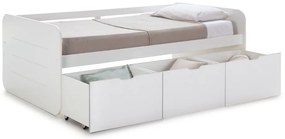 Biela detská posteľ s úložným priestorom 90x190 cm Abbott – Marckeric