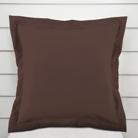 Biante Dekoračná obliečka na vankúš s lemom Rongo RG-015 Tmavo hnedá 45 x 45 cm