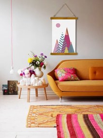 Závesné plátno na stenu Vision of Meditative Action / Dan Johannson - 100x150 cm – prírodný rám