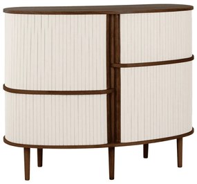 Hnedo-béžová skrinka v dekore duba s posuvnými dverami 120x100x50 cm Audacious – UMAGE