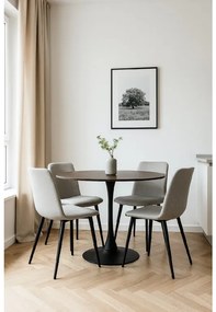 Noela Okrúhly jedálenský stôl v dekore hnedého dreva ORBIS 100