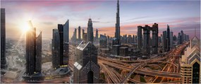 Obraz - Panorama Dubaja (120x50 cm)
