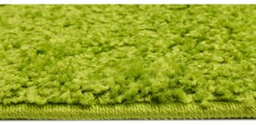 Kusový koberec Shaggy Parba zelený atyp 80x300cm