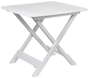 Rozkladací balkónový stôl PROGARDEN 79 cm biely