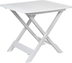 Rozkladací balkónový stôl PROGARDEN 79 cm biely