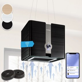 Futurelight Smart, digestor, 42 cm, ostrovčekový, 420 m³/h, LED, nehrdzavejúca oceľ, čierny