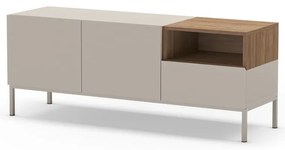 Krémový TV stolík 140x55 cm Cailin – Marckeric