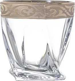 BOHEMIA PRESTIGE QUADRO BAROKO PLATINUM WHISKY SADA 1+6 KS