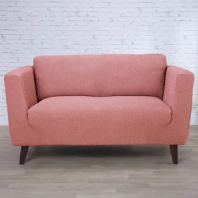 Super strečové poťahy NIAGARA koralová trojkreslo (š. 180 - 230 cm)