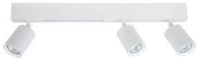EUlight Stropné svietidlo Magnet, 3x biele kovové tienidlo + 1x LED 5W, w