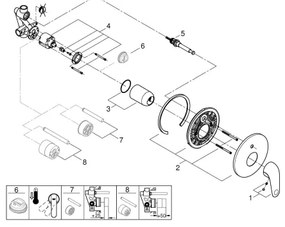 GROHE 24336001 - Vaňová batéria SWIFT DN 15 lesklý chróm