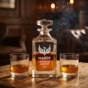 Pieskovaný whisky set Fenix ​​(1+2)