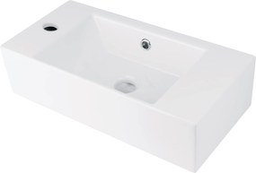 Deante Doskové/závesné umývadlo Hyacint New 50x36 cm, ľavé - CDY 6U2L, keramika