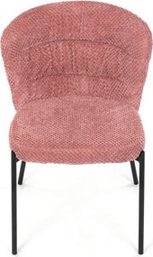Jedálenská stolička bouclé, ružová CT-W1077 PINK2
